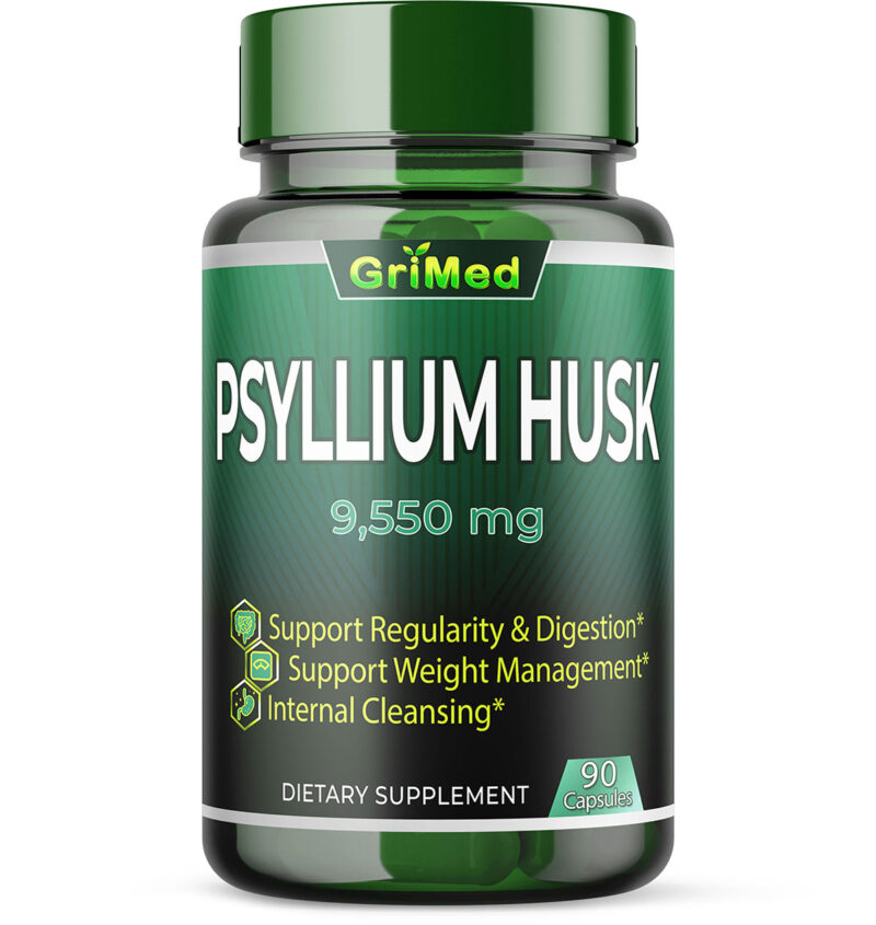 9550mg 10x Concentrated Extract Psyllium Husk Ultra Digestion Supplement with Fenugreek Milk