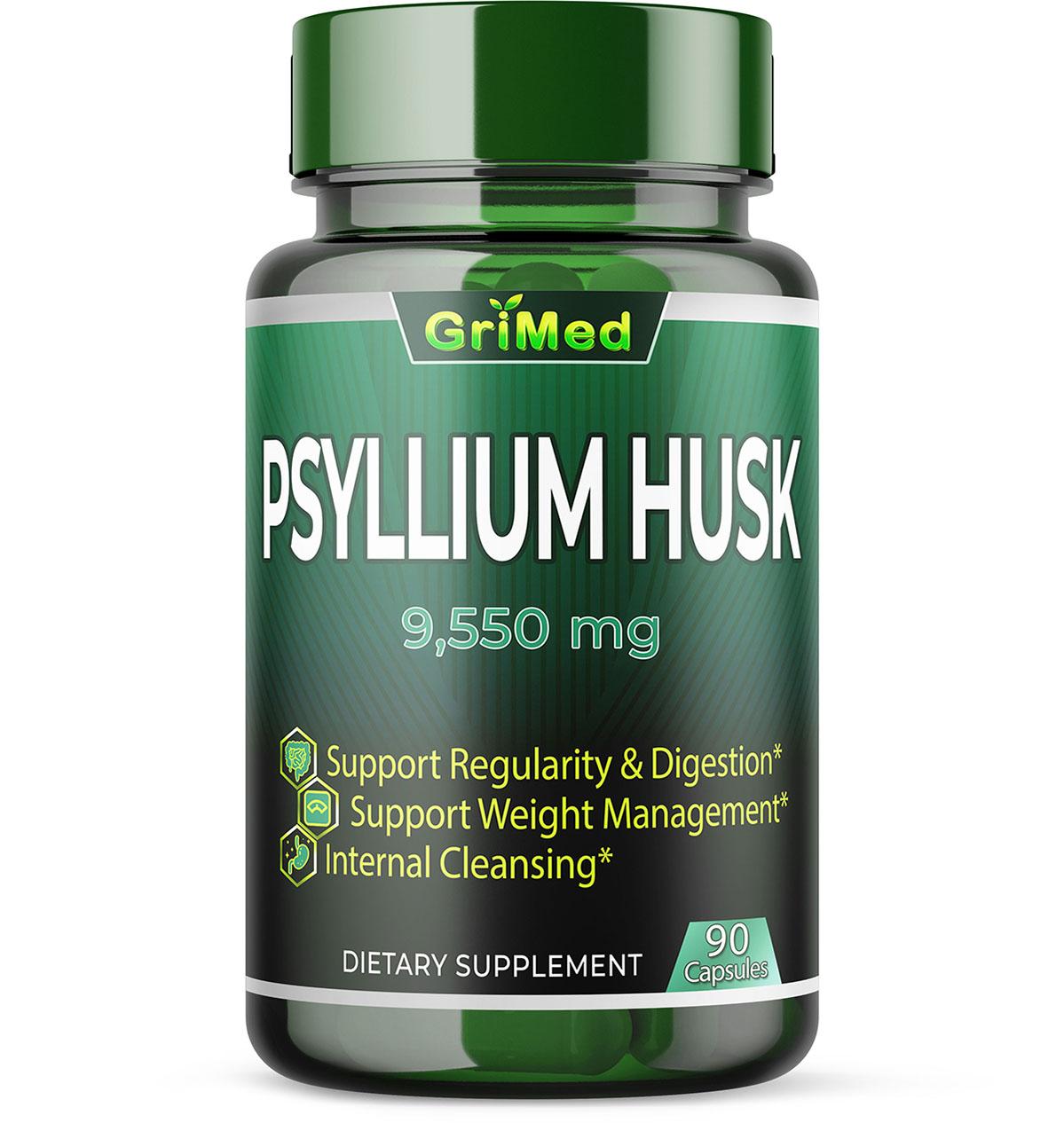 9550mg 10x Concentrated Extract Psyllium Husk Ultra Digestion